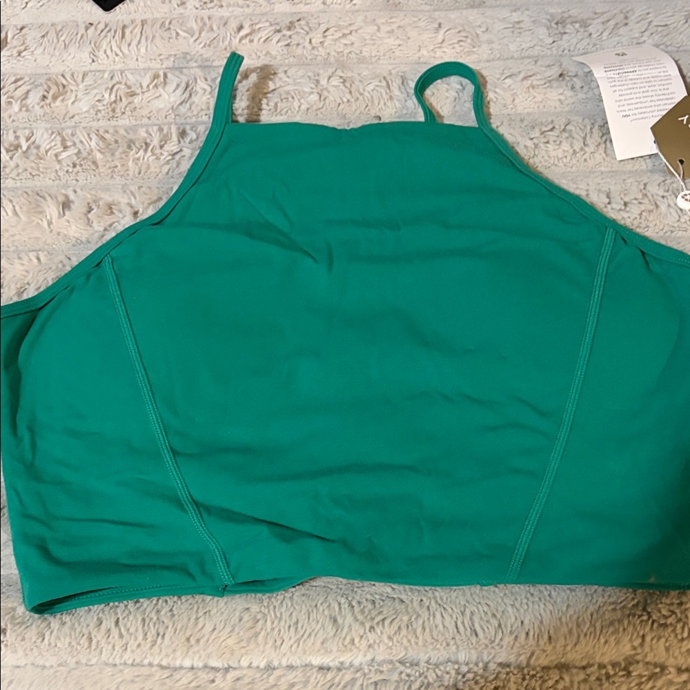 BuffBunny Green Strappy Sports Bra